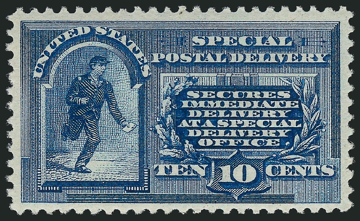 Price of US Stamp Scott Catalog E1 - 1885 10c Special Delivery. Robert Siegel Auction Galleries, May 2013, Sale 1044, Lot 319