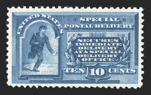 Cost of US Stamps Scott Catalog #E1: 10c 1885 Special Delivery. Spink Shreves Galleries, Jul 2012, Sale 140, Lot 369