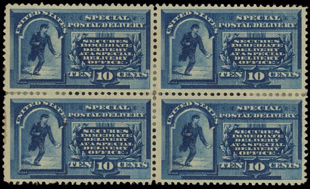 Price of US Stamps Scott # E1: 10c 1885 Special Delivery. Daniel Kelleher Auctions, Jan 2012, Sale 628, Lot 693