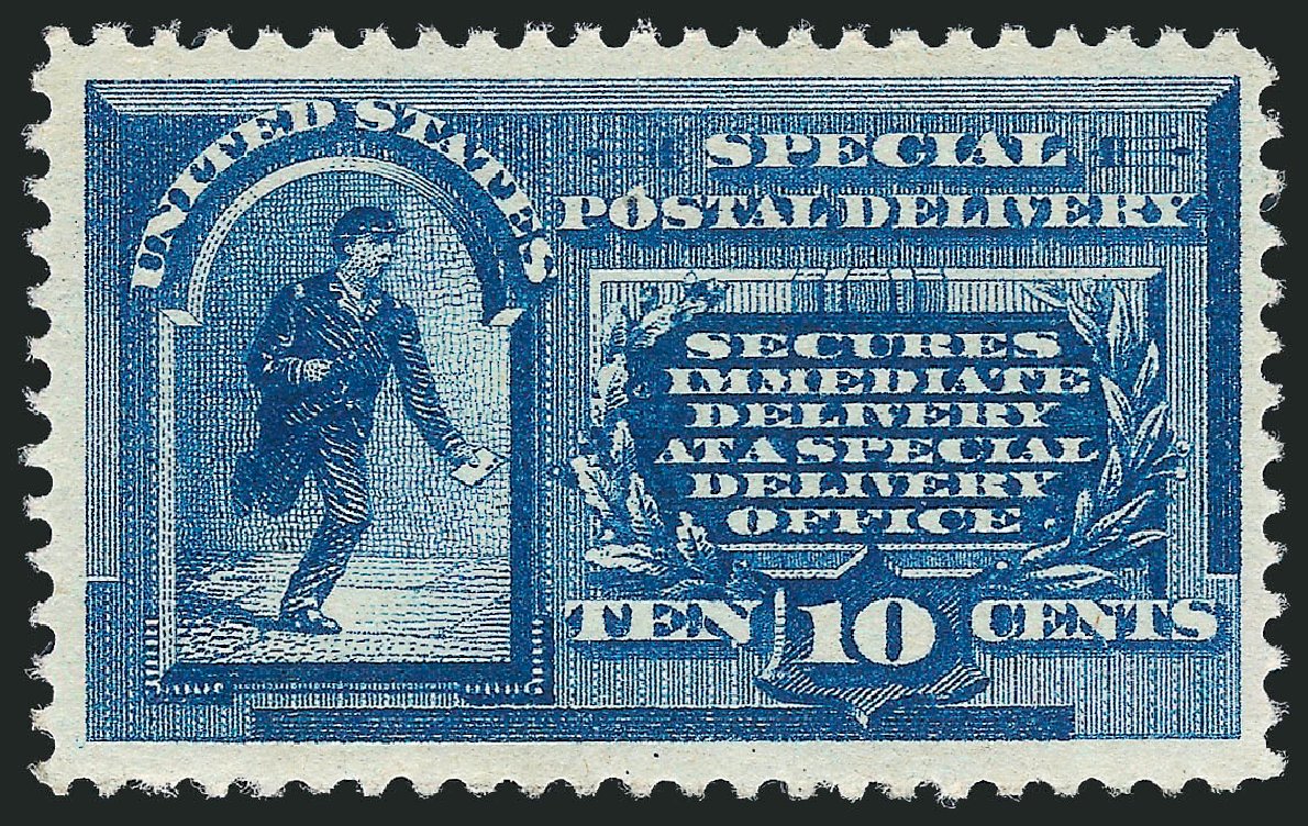 Prices of US Stamp Scott Cat. # E1: 10c 1885 Special Delivery. Robert Siegel Auction Galleries, Jun 2012, Sale 1026, Lot 1516