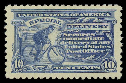 Prices of US Stamps Scott Catalog # E10: 10c 1916 Special Delivery. Daniel Kelleher Auctions, Jan 2012, Sale 628, Lot 707