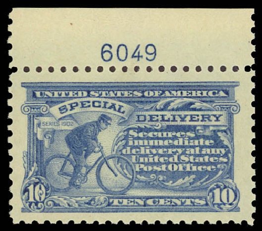 Costs of US Stamps Scott Cat. E10: 1916 10c Special Delivery. Daniel Kelleher Auctions, Jun 2012, Sale 630, Lot 2007