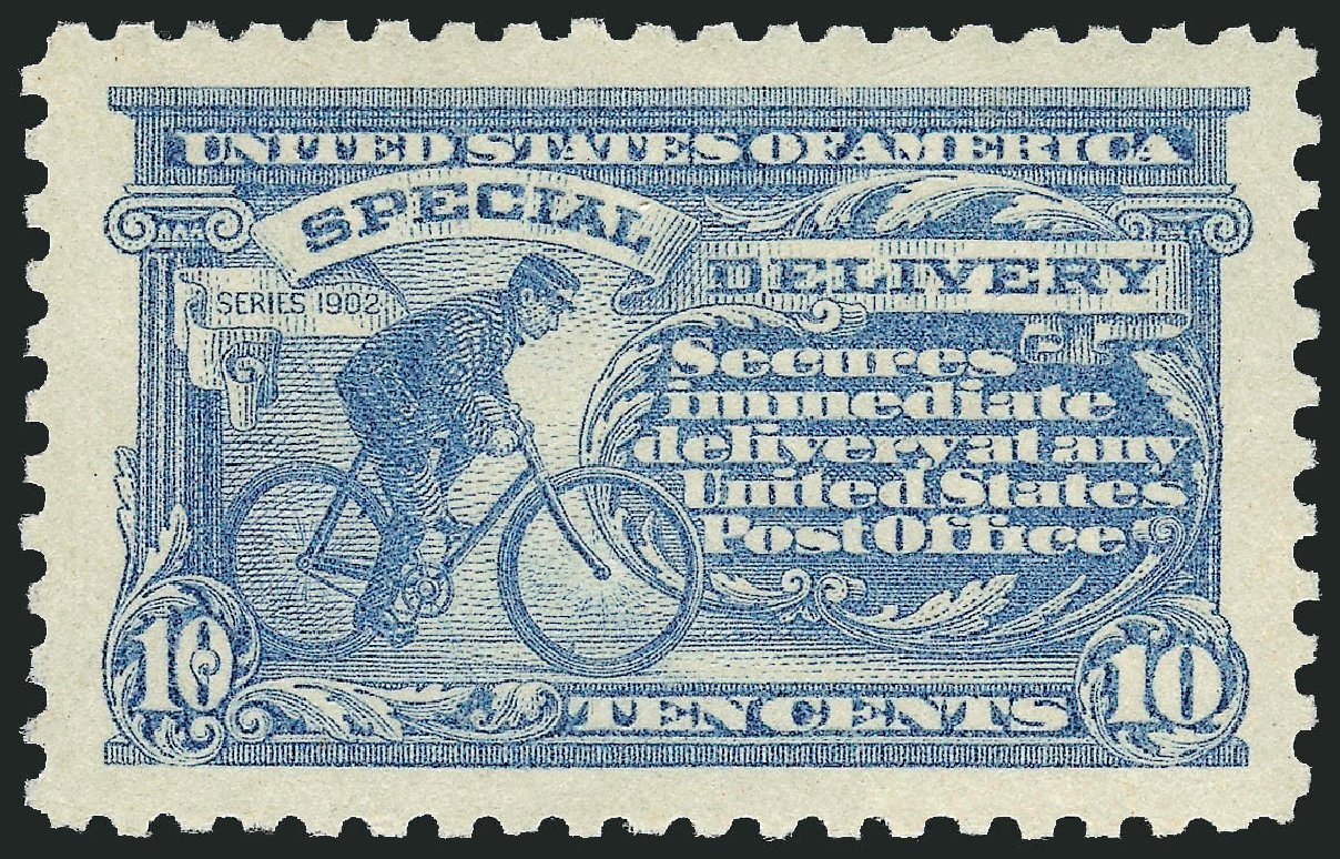 Values of US Stamps Scott Cat. E10 - 10c 1916 Special Delivery. Robert Siegel Auction Galleries, Dec 2010, Sale 1000, Lot 1279