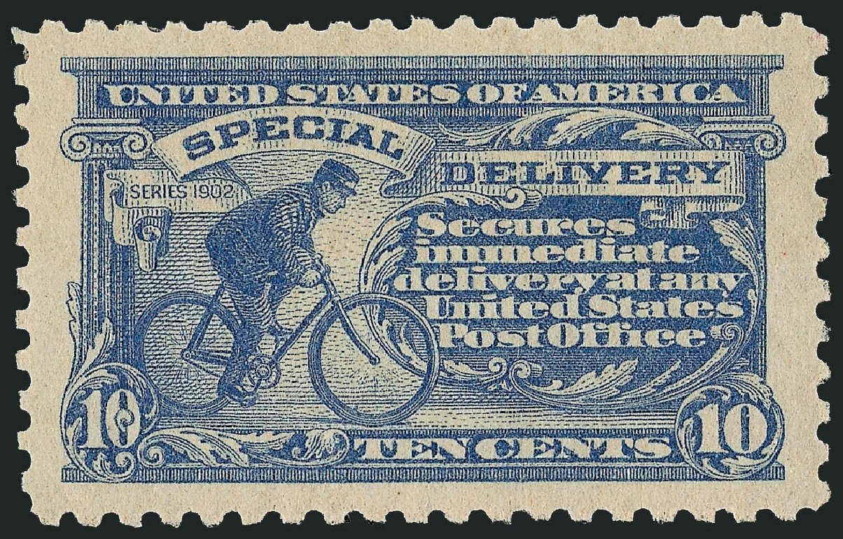 Value of US Stamp Scott Catalog # E10: 10c 1916 Special Delivery. Robert Siegel Auction Galleries, Sep 2008, Sale 962, Lot 2981