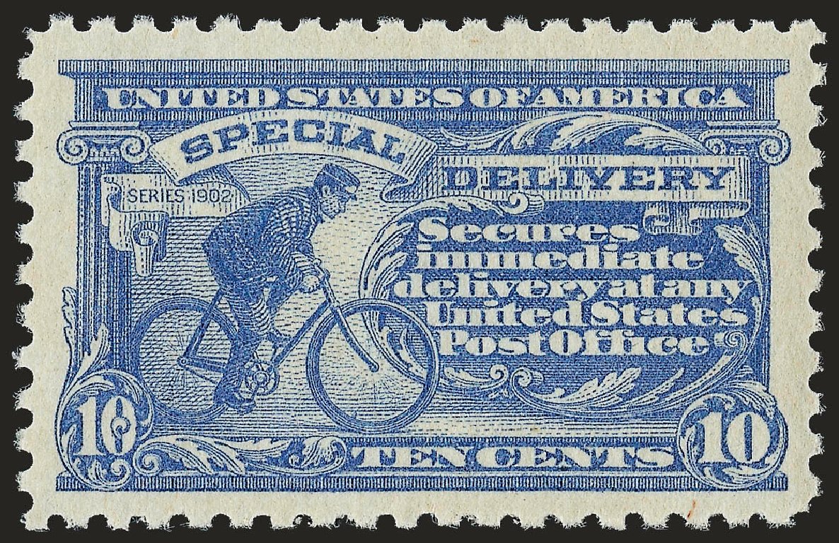 Value of US Stamp Scott Catalog E10: 1916 10c Special Delivery. Robert Siegel Auction Galleries, Jun 2009, Sale 975, Lot 2165