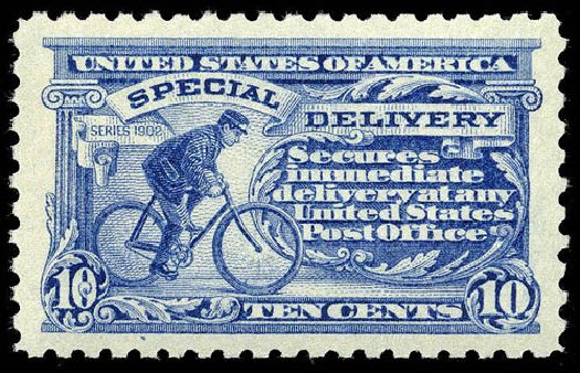 Prices of US Stamps Scott Catalogue #E10: 10c 1916 Special Delivery. Matthew Bennett International, Apr 2008, Sale 326, Lot 603