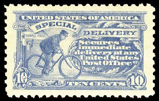US Stamp Values Scott Catalog #E10 - 10c 1916 Special Delivery. Cherrystone Auctions, Mar 2008, Sale 200803, Lot 353