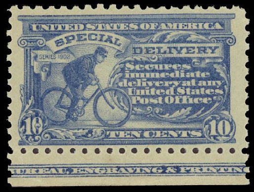 Costs of US Stamps Scott Catalog # E10 - 10c 1916 Special Delivery. Daniel Kelleher Auctions, Jun 2012, Sale 630, Lot 2006