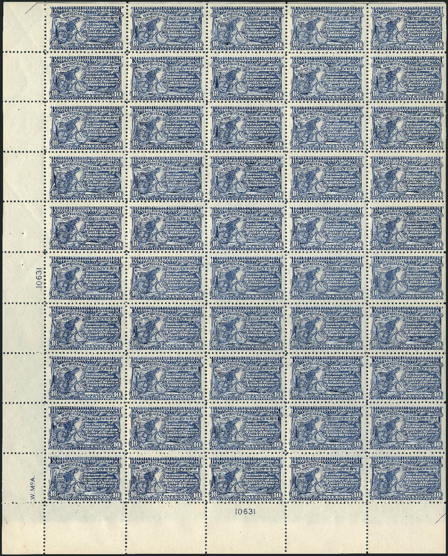 Price of US Stamp Scott Catalog #E11 - 1917 10c Special Delivery. Robert Siegel Auction Galleries, Mar 2011, Sale 1007, Lot 2947