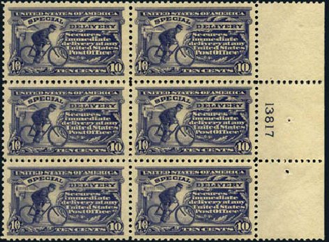 US Stamp Values Scott Catalog E11 - 1917 10c Special Delivery. Harmer-Schau Auction Galleries, Aug 2012, Sale 94, Lot 1762