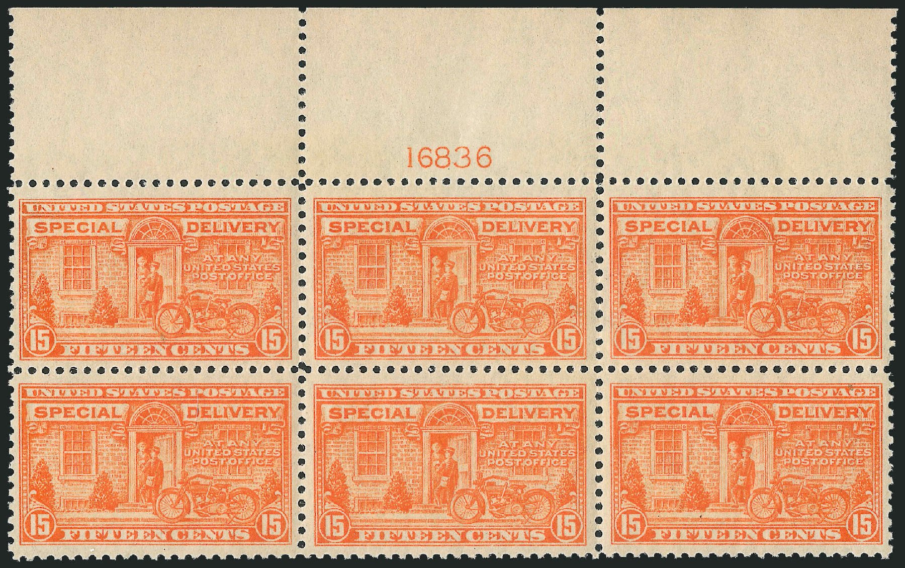 Cost of US Stamps Scott # E13 - 15c 1925 Special Delivery. Robert Siegel Auction Galleries, Dec 2009, Sale 982, Lot 6075