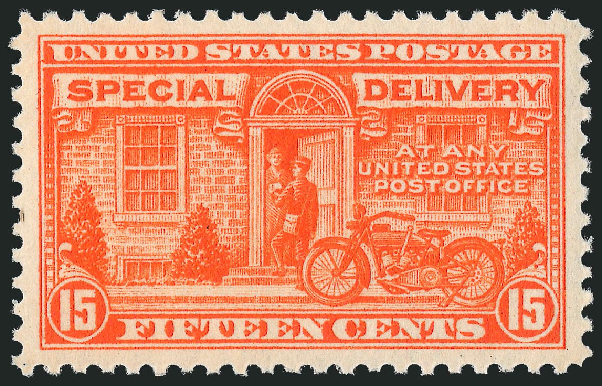 US Stamp Value Scott Cat. #E13: 1925 15c Special Delivery. Robert Siegel Auction Galleries, Dec 2010, Sale 1000, Lot 1283
