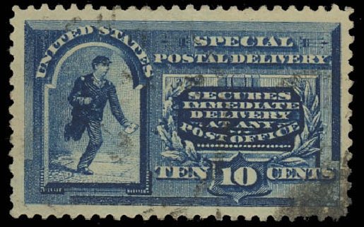 Cost of US Stamp Scott Cat. E2 - 1888 10c Special Delivery. Daniel Kelleher Auctions, Oct 2012, Sale 632, Lot 1499