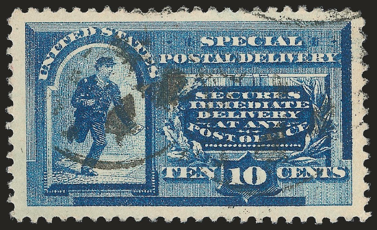 Values of US Stamp Scott Cat. # E2 - 10c 1888 Special Delivery. Robert Siegel Auction Galleries, Sep 2009, Sale 976, Lot 2260
