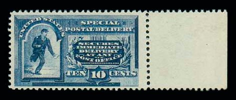 Values of US Stamp Scott Catalog E2: 1888 10c Special Delivery. Matthew Bennett International, Jun 2007, Sale 319, Lot 1615