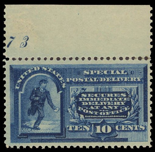 US Stamp Prices Scott Cat. E2 - 10c 1888 Special Delivery. Daniel Kelleher Auctions, Jun 2012, Sale 630, Lot 1985