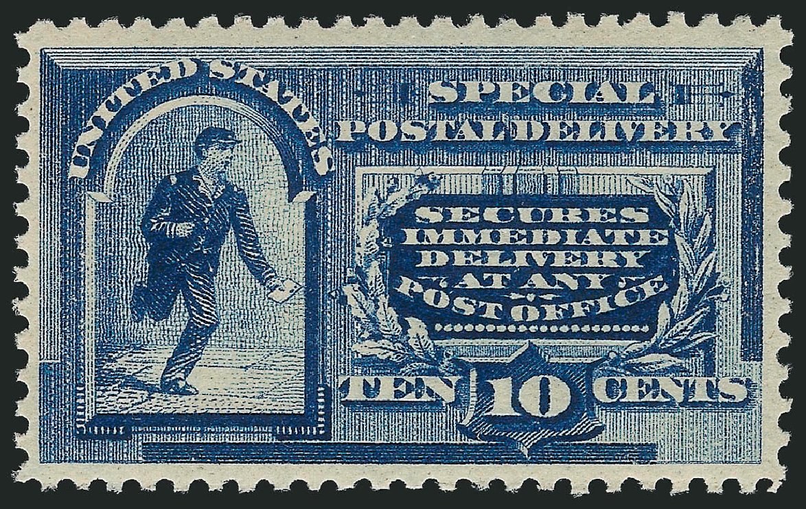 Costs of US Stamps Scott Catalog E2: 1888 10c Special Delivery. Robert Siegel Auction Galleries, Dec 2011, Sale 1017, Lot 905