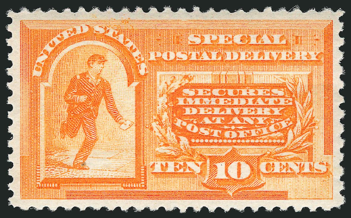 Value of US Stamps Scott Cat. E3 - 10c 1893 Special Delivery. Robert Siegel Auction Galleries, Mar 2013, Sale 1040, Lot 2098