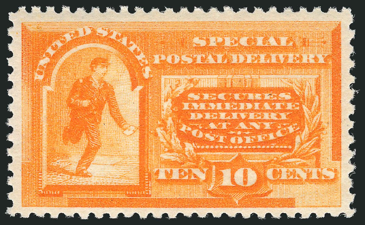 Value of US Stamps Scott Cat. #E3 - 1893 10c Special Delivery. Robert Siegel Auction Galleries, Nov 2013, Sale 1061, Lot 4088