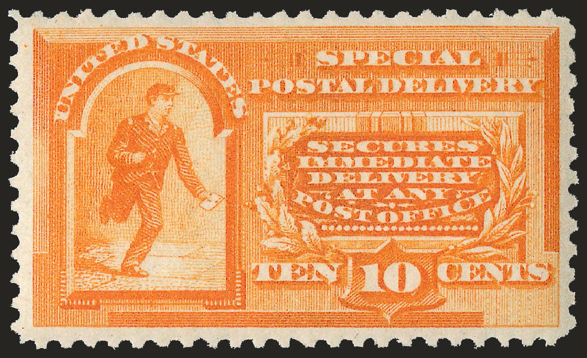 US Stamps Price Scott Catalog # E3: 10c 1893 Special Delivery. Robert Siegel Auction Galleries, Jun 2009, Sale 975, Lot 2140