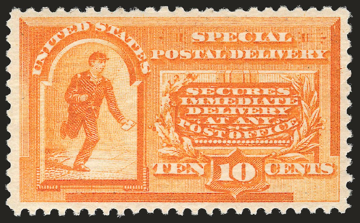 Value of US Stamps Scott E3 - 1893 10c Special Delivery. Robert Siegel Auction Galleries, Sep 2009, Sale 976, Lot 2261