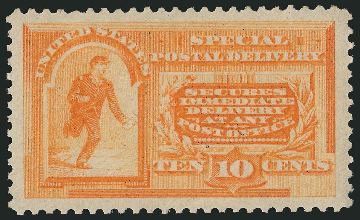 US Stamps Value Scott Cat. #E3 - 10c 1893 Special Delivery. Robert Siegel Auction Galleries, Oct 2011, Sale 1014, Lot 2215