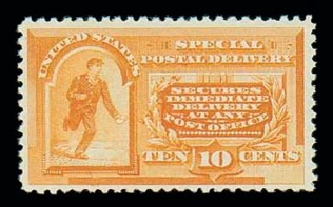 US Stamps Price Scott Cat. E3: 1893 10c Special Delivery. Matthew Bennett International, Dec 2007, Sale 325, Lot 2392