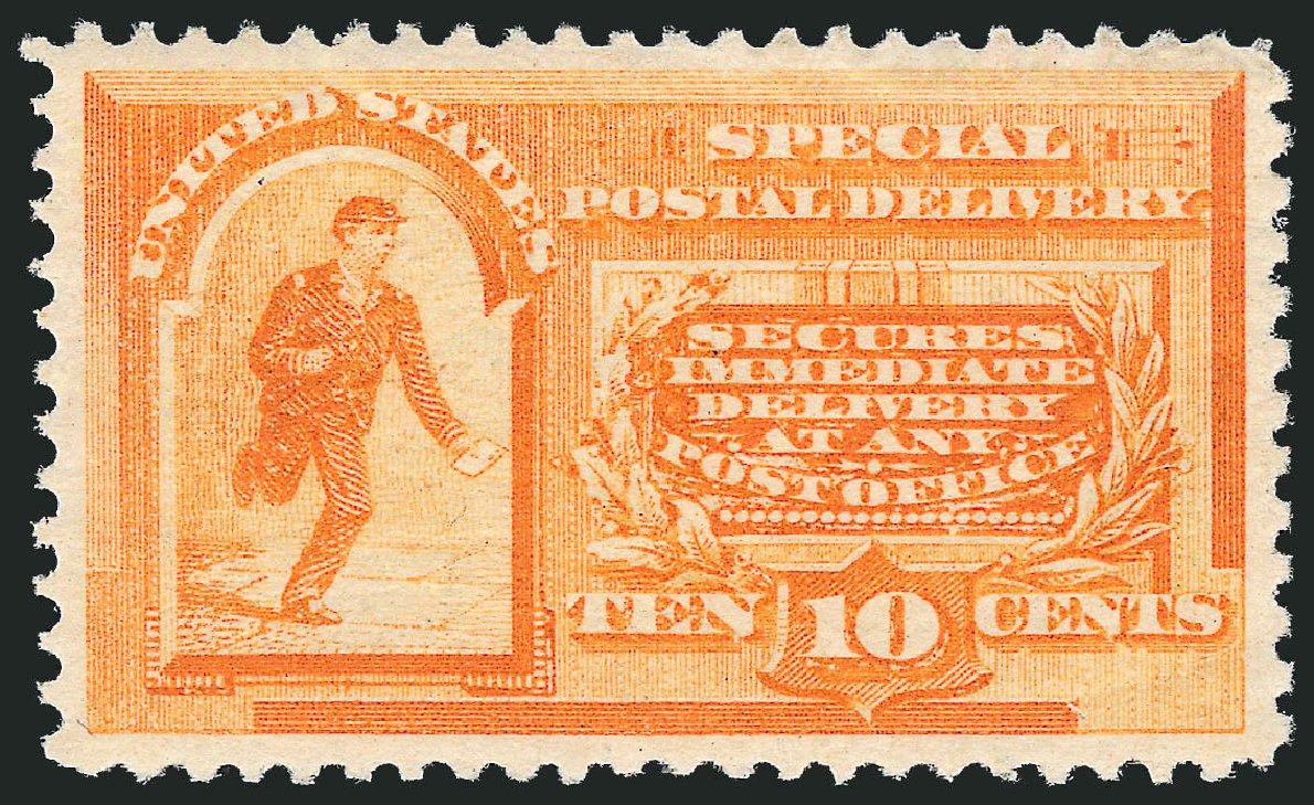 US Stamps Value Scott Cat. #E3 - 1893 10c Special Delivery. Robert Siegel Auction Galleries, Dec 2008, Sale 967, Lot 5072