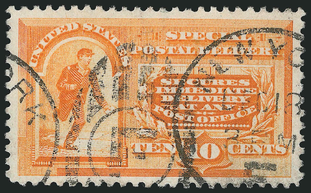 Values of US Stamps Scott Catalog # E3 - 10c 1893 Special Delivery. Robert Siegel Auction Galleries, Jun 2009, Sale 975, Lot 2143