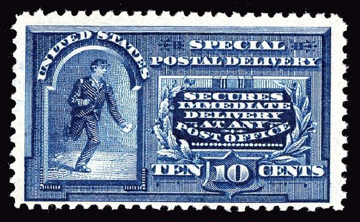 Values of US Stamps Scott #E4: 1894 10c Special Delivery. Spink Shreves Galleries, May 2014, Sale 148, Lot 369