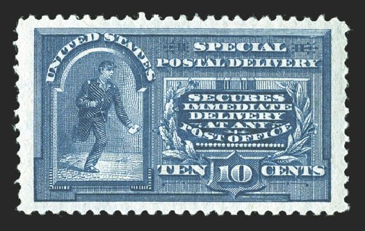 Costs of US Stamp Scott Catalogue #E4: 10c 1894 Special Delivery. Spink Shreves Galleries, Jul 2012, Sale 140, Lot 370