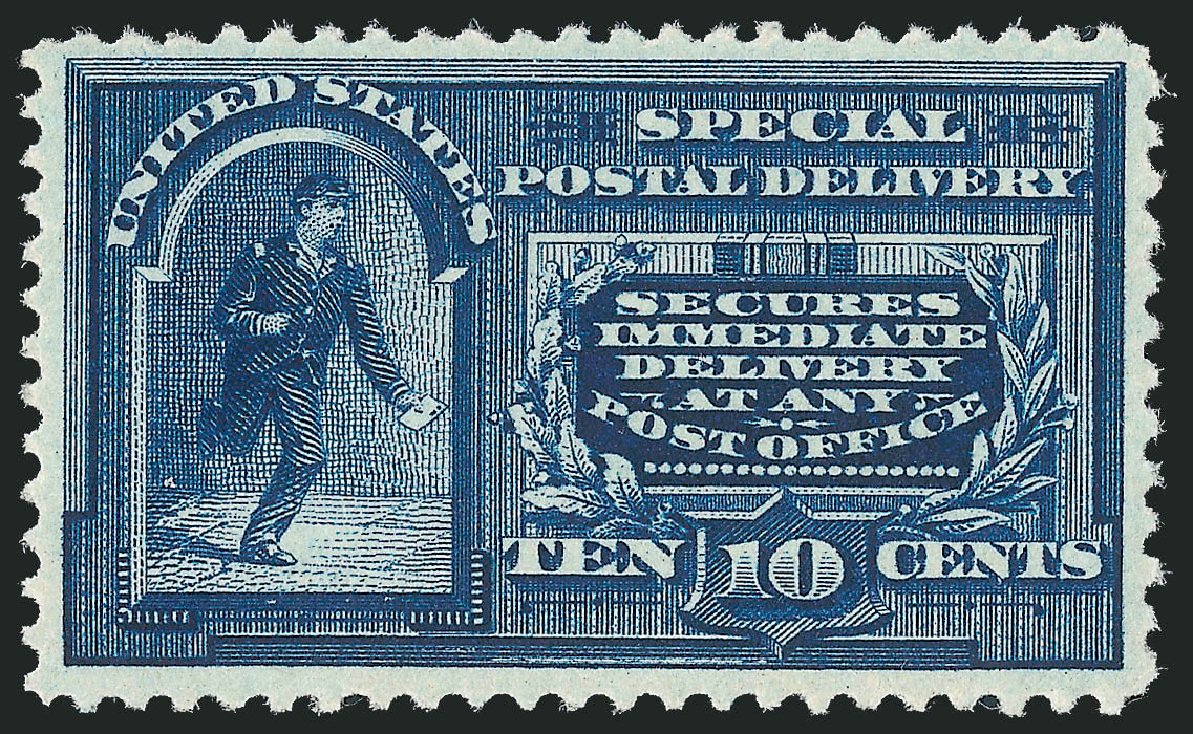 US Stamp Prices Scott Catalogue E4: 10c 1894 Special Delivery. Robert Siegel Auction Galleries, Oct 2012, Sale 1033, Lot 4261