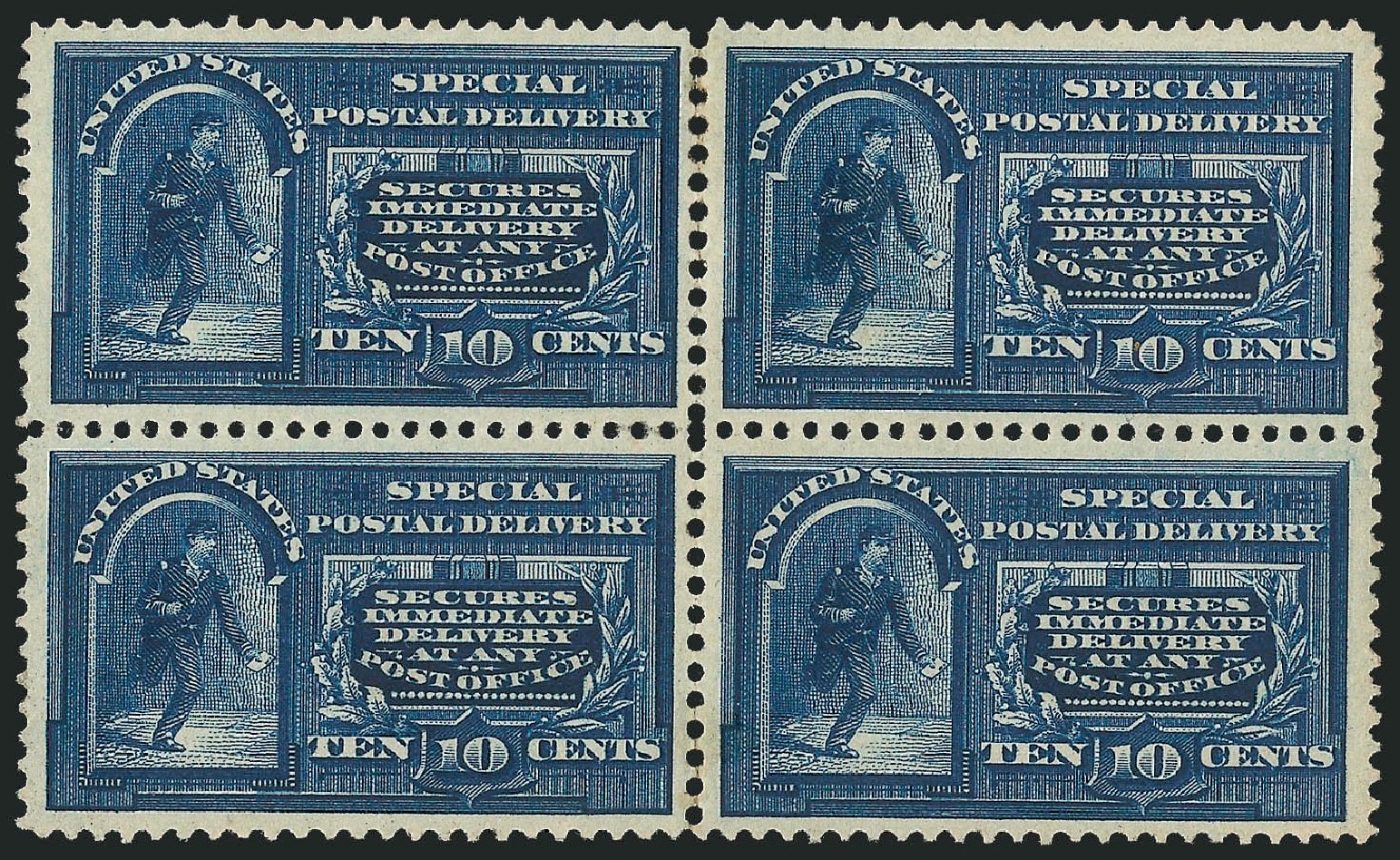 US Stamp Value Scott Cat. E4: 1894 10c Special Delivery. Robert Siegel Auction Galleries, Nov 2013, Sale 1061, Lot 4091