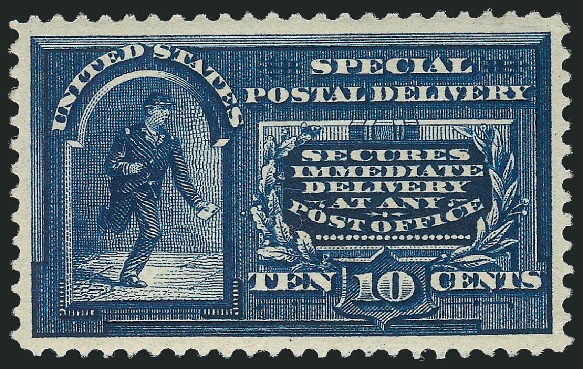 Price of US Stamp Scott Catalog #E4: 1894 10c Special Delivery. Robert Siegel Auction Galleries, Mar 2014, Sale 1067, Lot 1671
