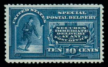 US Stamps Prices Scott Catalog # E4 - 10c 1894 Special Delivery. Matthew Bennett International, Dec 2007, Sale 325, Lot 2394
