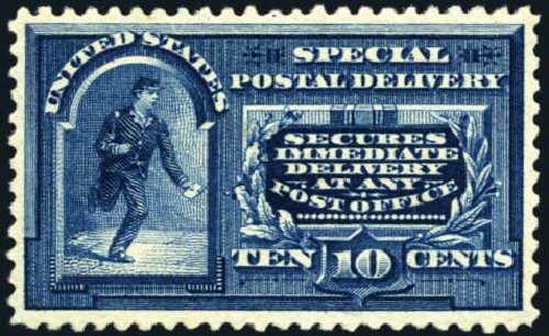 Value of US Stamps Scott Cat. #E4 - 10c 1894 Special Delivery. Harmer-Schau Auction Galleries, May 2014, Sale 101, Lot 204