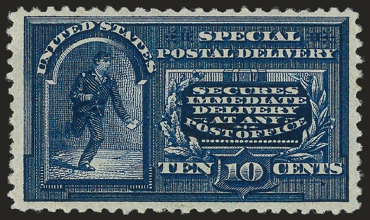 Value of US Stamps Scott Catalog #E4: 1894 10c Special Delivery. Robert Siegel Auction Galleries, Apr 2010, Sale 984, Lot 1094