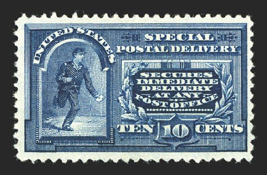 US Stamps Values Scott E4 - 1894 10c Special Delivery. Spink Shreves Galleries, Mar 2013, Sale 142, Lot 434