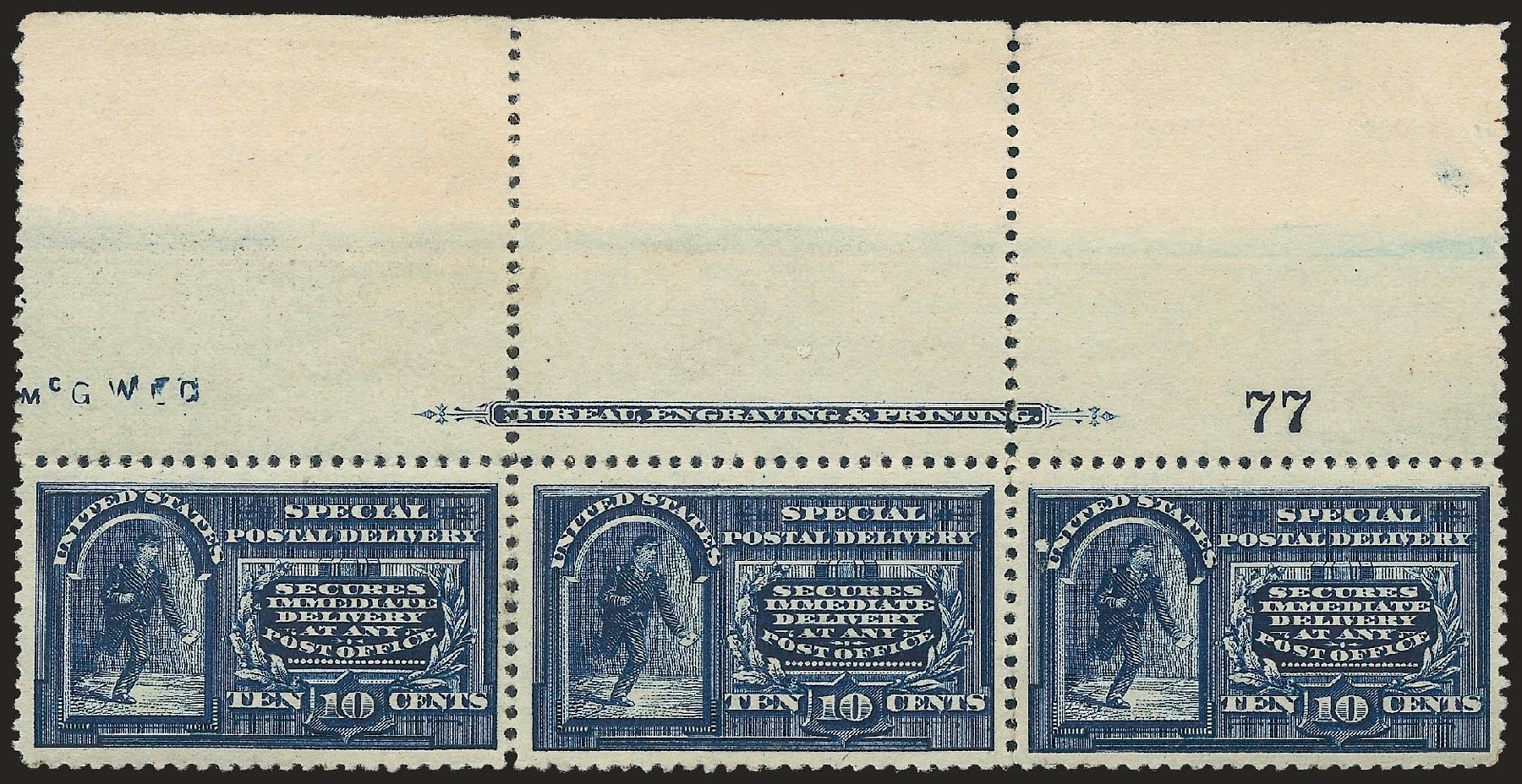 Costs of US Stamps Scott Catalogue #E4 - 1894 10c Special Delivery. Robert Siegel Auction Galleries, Apr 2010, Sale 984, Lot 1095