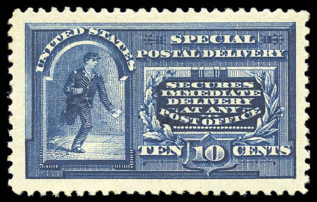 Value of US Stamp Scott Catalogue E4: 1894 10c Special Delivery. Matthew Bennett International, Sep 2010, Sale 331, Lot 882