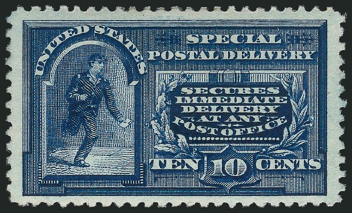 Prices of US Stamps Scott Catalogue E4: 10c 1894 Special Delivery. Robert Siegel Auction Galleries, May 2013, Sale 1044, Lot 322