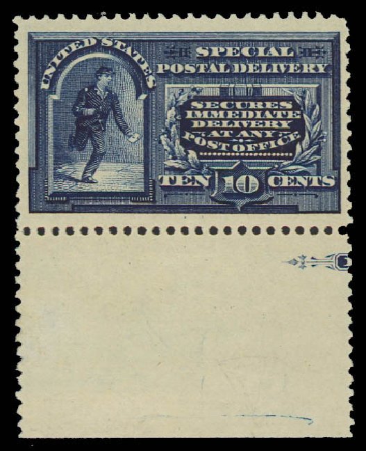 US Stamp Price Scott Cat. #E4 - 10c 1894 Special Delivery. Daniel Kelleher Auctions, Jun 2012, Sale 630, Lot 1993
