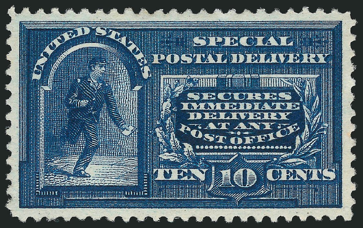 US Stamp Values Scott Catalog # E4 - 10c 1894 Special Delivery. Robert Siegel Auction Galleries, Oct 2010, Sale 997, Lot 6203