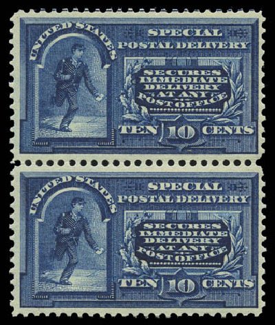 US Stamps Value Scott # E5: 10c 1895 Special Delivery. Matthew Bennett International, Sep 2010, Sale 333, Lot 3927