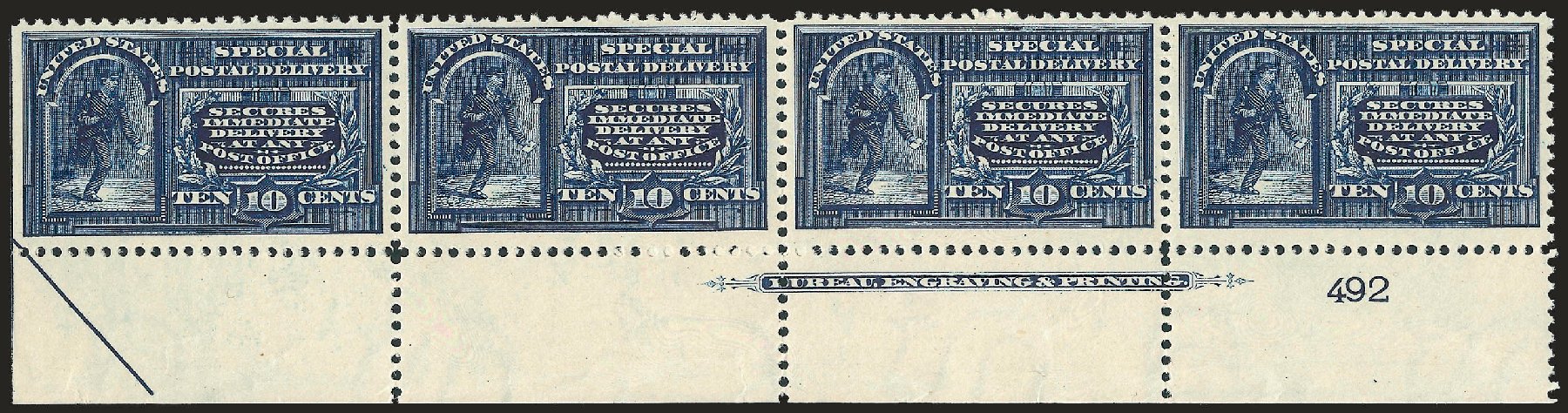 Costs of US Stamp Scott Catalog #E5: 1895 10c Special Delivery. Robert Siegel Auction Galleries, Dec 2009, Sale 977, Lot 617
