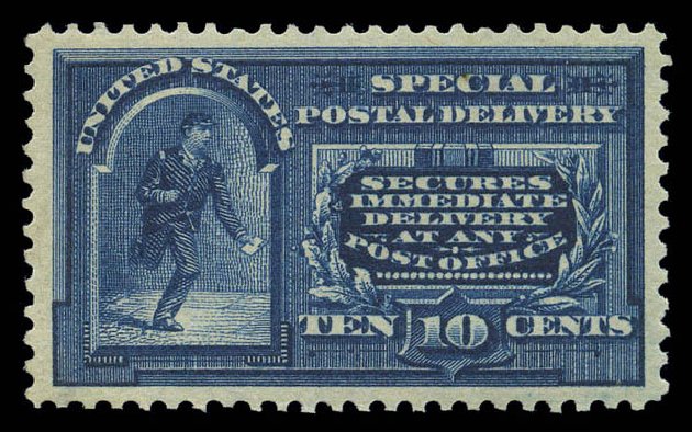 Prices of US Stamps Scott Catalogue #E5 - 10c 1895 Special Delivery. Matthew Bennett International, Sep 2010, Sale 333, Lot 3928