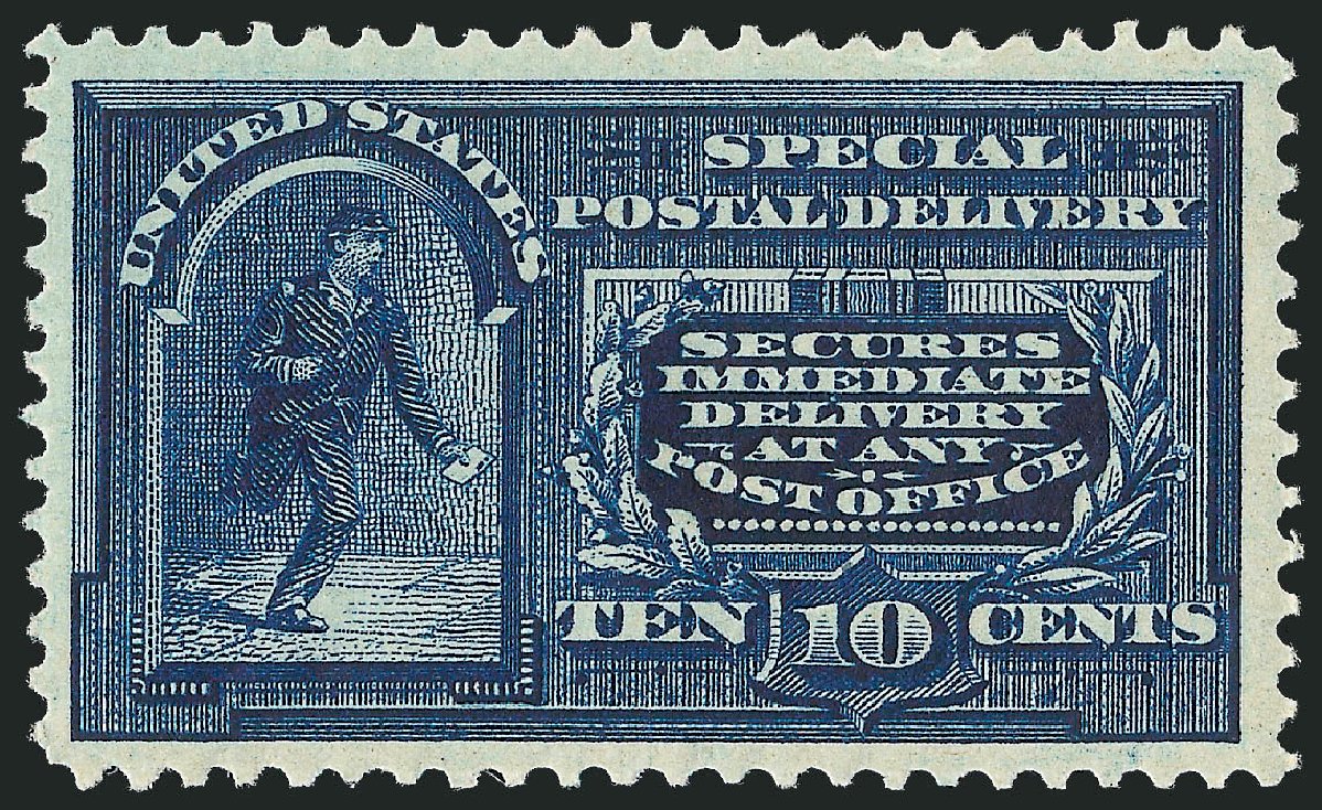 US Stamp Values Scott Cat. # E5 - 10c 1895 Special Delivery. Robert Siegel Auction Galleries, Dec 2011, Sale 1017, Lot 908