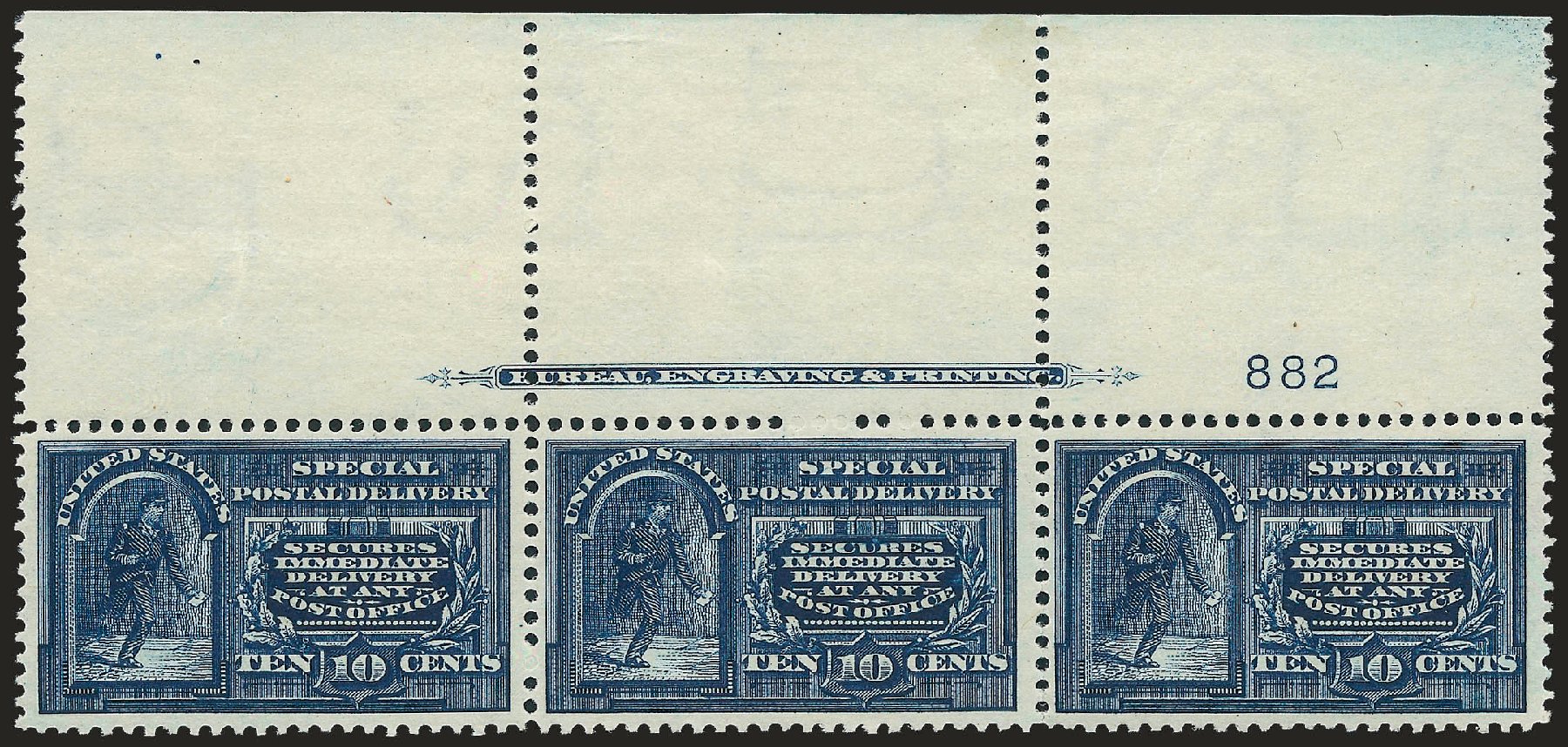 Costs of US Stamps Scott Catalogue # E5 - 10c 1895 Special Delivery. Robert Siegel Auction Galleries, Dec 2009, Sale 977, Lot 618