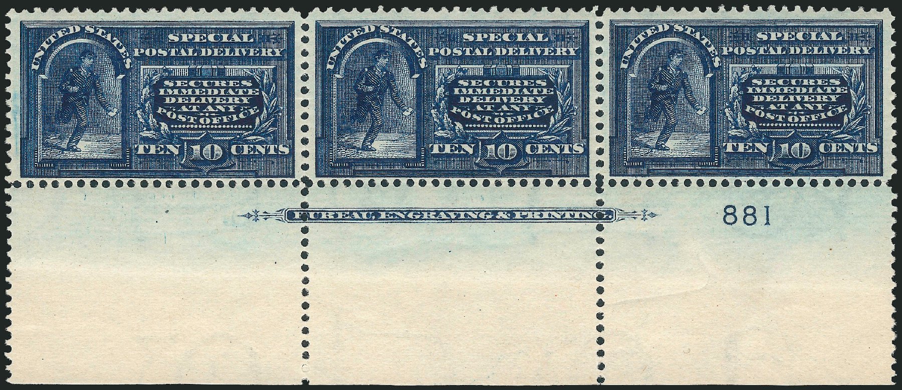 US Stamps Value Scott Cat. # E5 - 10c 1895 Special Delivery. Robert Siegel Auction Galleries, Dec 2011, Sale 1017, Lot 909