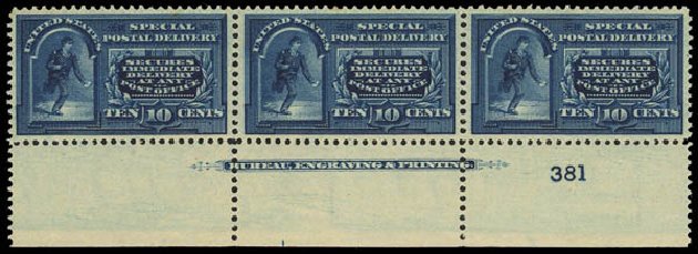 US Stamp Price Scott Catalogue #E5: 1895 10c Special Delivery. Daniel Kelleher Auctions, Apr 2012, Sale 629, Lot 460